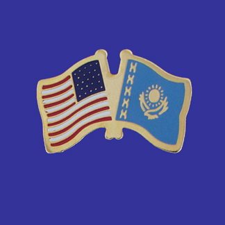 USA+Kazakhstan Friendship Pin-0