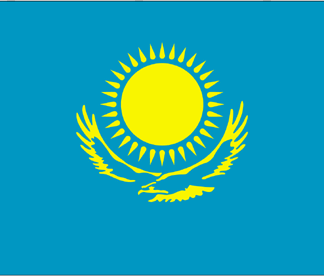 Kazakhstan Flag-4" x 6" Desk Flag-0