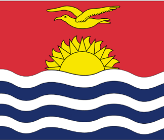 Kiribati Flag-4" x 6" Desk Flag-0