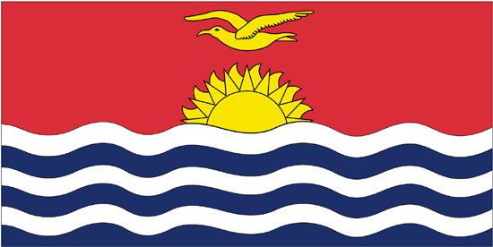 Kiribati Flag-3' x 5' Outdoor Nylon-0