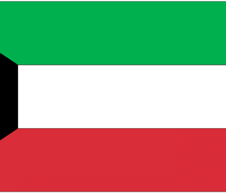 Kuwait Flag-3' x 5' Indoor Flag-0