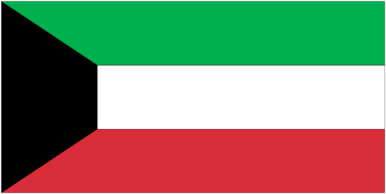 Kuwait Flag-3' x 5' Outdoor Nylon-0