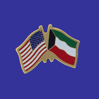 USA+Kuwait Friendship Pin-0