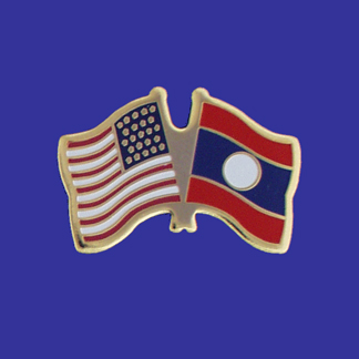 USA+Laos Friendship Pin-0