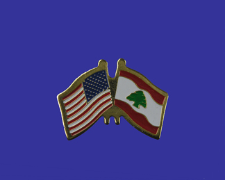 USA+Lebanon Friendship Pin-0