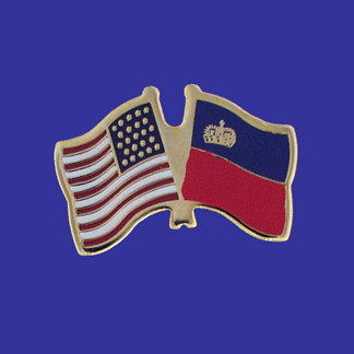 USA+Liechtenstein Friendship Pin-0