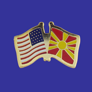USA+Macedonia Friendship Pin-0