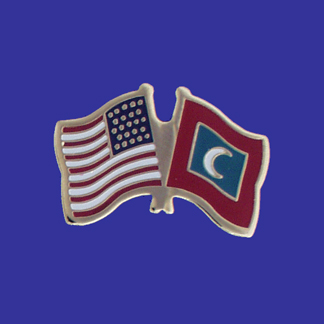 USA+Maldives Friendship Pin-0