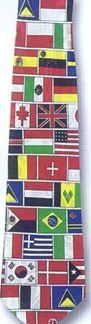Flags Polyester Tie-0