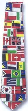 Flags Polyester Tie-0