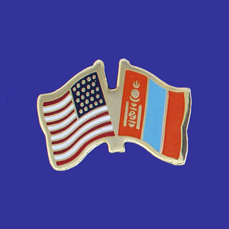 USA+Mongolia Friendship Pin-0