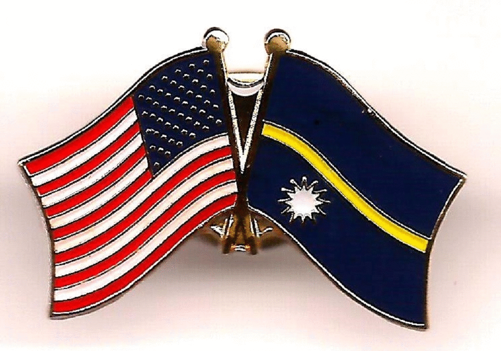 USA+Nauru Friendship Pin-0