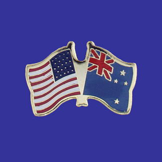 USA+New Zealand Friendship Pin-0