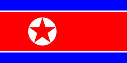 North Korea Flag-4" x 6" Desk Flag-0