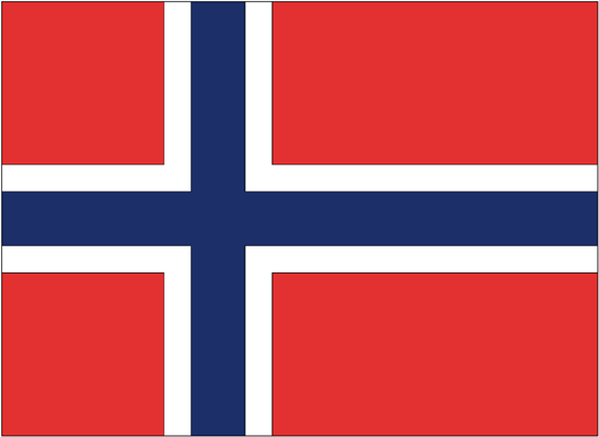 Norway Flag-4" x 6" Desk Flag-0