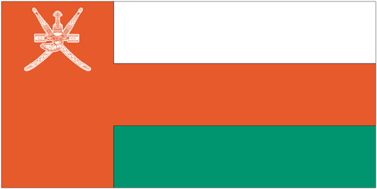 Oman Flag-3' x 5' Indoor Flag-0