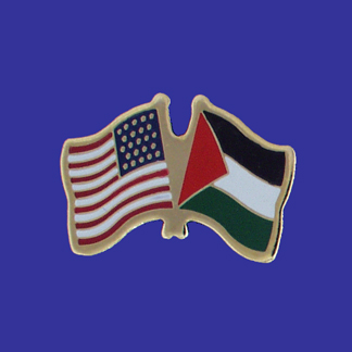 USA+Palestine Friendship Pin-0