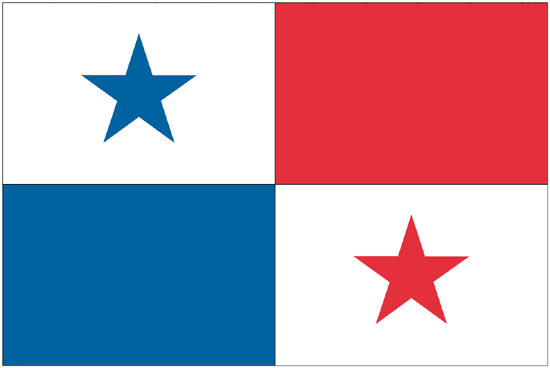 Panama Flag-4" x 6" Desk Flag-0