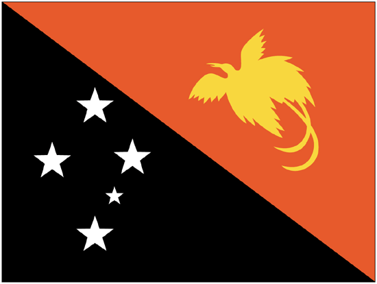 Papau-New Guinea Flag-3' x 5' Outdoor Nylon-0