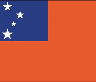 Samoa Flag-4" x 6" Desk Flag-0