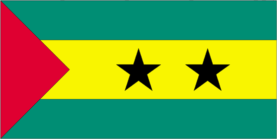 Sao Tome & Principe Flag-3' x 5' Indoor Flag-0