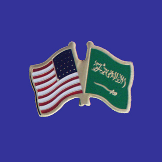 USA+Saudi Arabia Friendship Pin-0
