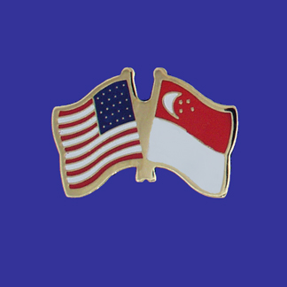 USA+Singapore Friendship Pin-0