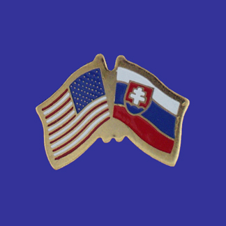 USA+Slovakia Friendship Pin-0