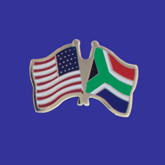 USA+South Africa Friendship Pin-0