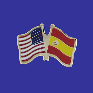 USA+Spain Friendship Pin-0