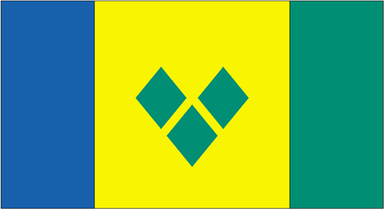 St. Vincent & Grenadines Flag-3' x 5' Indoor Flag-0
