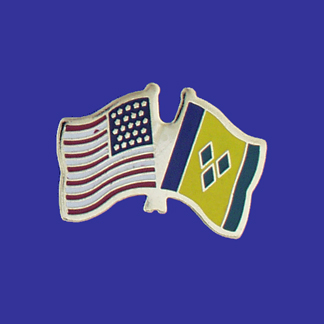 USA+St. Vincent & Grenada Friendship Pin-0