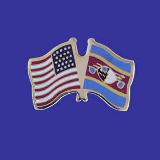 USA+Swaziland Friendship Pin-0