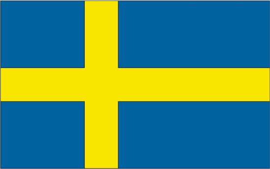 Sweden Flag-4" x 6" Desk Flag-0