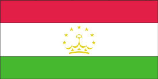 Tajikistan Flag-3' x 5' Indoor Flag-0