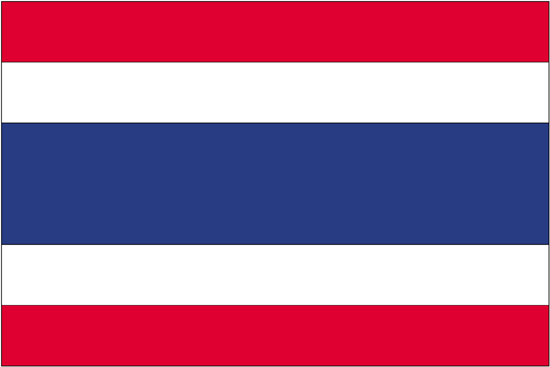 Thailand Flag-3' x 5' Outdoor Nylon-0