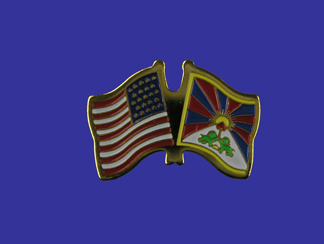 USA+Tibet Friendship Pin-0