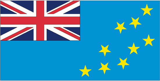 Tuvalu Flag-3' x 5' Indoor Flag-0