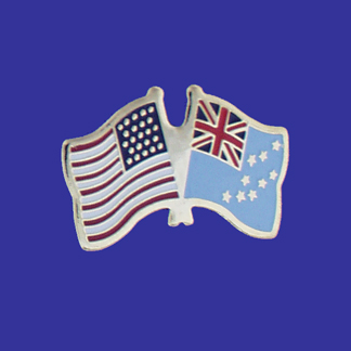 USA+Tuvalu Friendship Pin-0