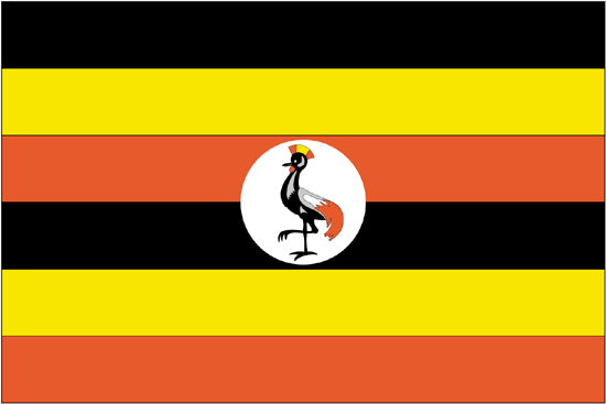 Uganda Flag-3' x 5' Indoor Flag-0