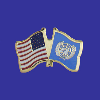 USA+United Nations Friendship Pin-0