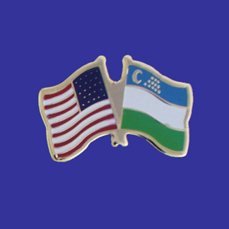 USA+Uzbekistan Friendship Pin-0