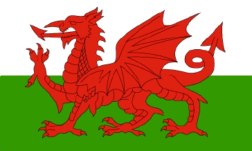 Wales Flag-4" x 6" Desk Flag-3464