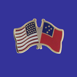 USA+Western Samoa Friendship Pin-0