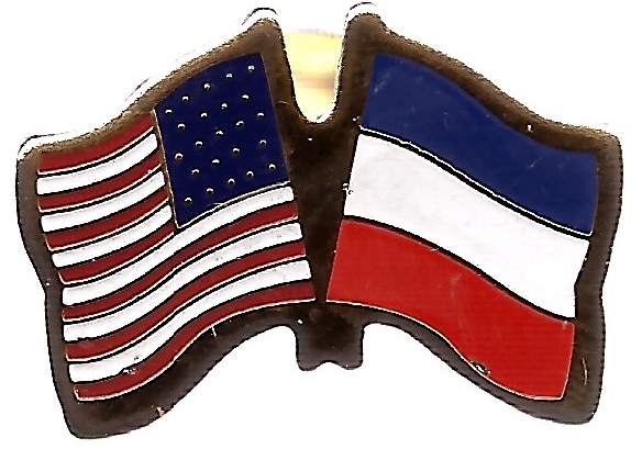 USA+Yugoslavia Friendship Pin-0