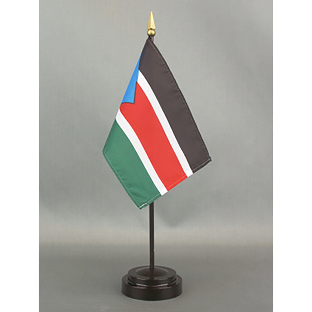 South Sudan Flag-4" x 6" Desk Flag-0