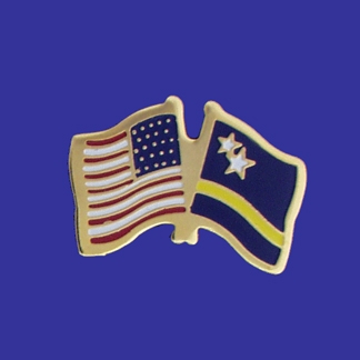 USA+Curacoa Friendship Pin-0