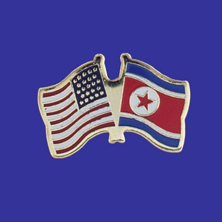 USA+North Korea Friendship Pin-0