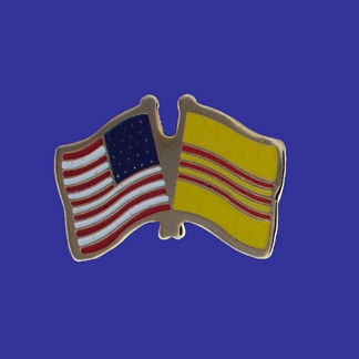 USA+South Vietnam Friendship Pin-0